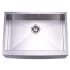 Kingston Brass 30" Denver Farmhouse Single Basin Stainless Steel Kitchen Sink Brushed Nickel