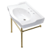Kingston Brass Victorian 30" Console Sink Brushed Brass