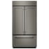KitchenAid 42 Inch Wide 24.2 Cu. Ft. Energy Star Rated Built-In French Door Refrigerator with Preserva Food Care System and Platinum Interior Panel Ready