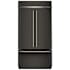 KitchenAid 42 Inch Wide 24.2 Cu. Ft. Energy Star Certified French Door Refrigerator with FreshFlow™ Air Filter and Max Cool Black Ore