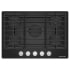 KitchenAid 30 Inch Wide 5 Burner Gas Cooktop with Dishwasher-Safe Cast-Iron Grates Black