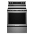 KitchenAid 30 Inch Wide 6.4 Cu. Ft. Electric Freestanding Range with Storage Drawer and Even-Heat Convection Stainless Steel