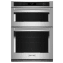 KitchenAid 30 Inch Wide 6.4 Cu. Ft. Fingerprint Resistant Electric Oven and Microwave Combo with Air Fry Stainless Steel with PrintShield