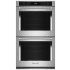 KitchenAid 30 Inch Wide 10 Cu. Ft. Fingerprint Resistant Electric Double Oven with Air Fry Stainless Steel with PrintShield