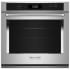 KitchenAid 30 Inch Wide 5 Cu. Ft. Fingerprint Resistant Electric Single Oven with Air Fry Stainless Steel with PrintShield