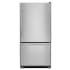 KitchenAid 30 Inch Wide 18.7 Cu. Ft. Energy Star Rated Bottom Freezer Refrigerator with ExtendFresh and Metal Wine Rack Stainless Steel