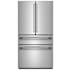 KitchenAid 36 Inch Wide 29.51 Cu. Ft. Energy Star Certified Fingerprint Resistant French Door Refrigerator with Max Freeze and Max Cool PrintShield Stainless