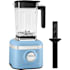 KitchenAid 56 Oz. 1200 Watt Countertop Variable Speed Blender with BPA Free Jar and 3 Part Blending System Blue Velvet