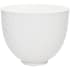 KitchenAid 12 Inch 5 Quart Titanium Reinforced Textured Ceramic Bowl for Tilt-Head Stand Mixers White Mermaid Lace
