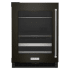 KitchenAid 24 Inch Wide Beverage Center with Motion Activated LED Lighting Black Stainless Steel with PrintShield