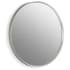 Kohler Essential 22" Diameter Transitional Circular Metal Framed Bathroom Wall Mirror Brushed Nickel