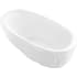 Kohler Landshapes by Daniel Arsham 69-1/2" Free Standing Resin Soaking Tub with Reversible Drain and Overflow Honed White