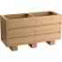 Kohler Landshapes by Daniel Arsham 61" Double Free Standing Vanity Cabinet Only - Less Vanity Top Stratified Oak