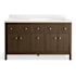 Kohler Malin by Studio McGee 61" Free Standing Vanity Set with Cabinet and Stone Composite Vanity Top Draper Oak