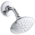 Kohler Alteo 1.75 GPM Single Function Shower Head with MasterClean Sprayface and Katalyst Air-Induction Technology Polished Chrome