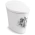 Kohler Landshapes by Daniel Arsham 0.8 / 1.28 GPF Dual Flush One Piece Elongated Smart Toilet with Actuator Plate Flush - Bidet Seat Included White