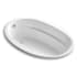 Kohler Sunward 66" Drop-In Soaking Tub with End Drain and ExoCrylic White