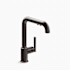 Kohler Purist 1.5 GPM Single Hole Pull Out Kitchen Faucet Brushed Graphite