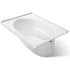 Kohler Windward Collection 60" Three Wall Alcove Soaking Bath Tub with Right Hand Drain White