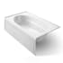 Kohler Windward Collection 72" Three Wall Alcove Soaking Bath Tub with Left Hand Drain White