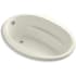Kohler Sunward 60" Drop In Soaking Tub with Reversible Drain and Bask Biscuit