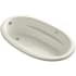 Kohler Sunward 72" Drop In Acrylic Air Tub with Reversible Drain and Overflow Biscuit