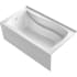 Kohler Mariposa 66" Alcove Acrylic Air Tub with Left Drain and Overflow White