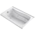 Kohler Mariposa Collection 60" Three Wall Alcove Jetted Whirlpool Bath Tub with Left Side Drain White