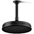 Kohler Traditional Round 8" Single Function 2.5 GPM Rainhead with MasterClean Sprayface and Katalyst Air-Induction Technology Matte Black