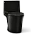 Kohler Veil One-piece Elongated Dual-Flush Toilet with Skirted Trapway Black Black