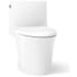 Kohler Veil 0.8/1.28 GPF Dual Flush One Piece Elongated Toilet with Left Hand Lever - Requires Bidet Seat Not Included White