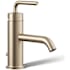 Kohler Purist 1.2 GPM Single Hole Bathroom Faucet with Pop-Up Drain Assembly Brushed Bronze