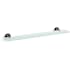 Kohler Purist 22-1/2" Brass and Tempered Glass Bathroom Shelf Brushed Graphite