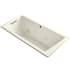 Kohler Underscore Rectangle 66" Drop In Acrylic Air / Whirlpool Tub with Reversible Drain and Overflow Biscuit