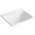 Kohler Glen Falls 25" Single Basin Undermount or Drop In Cast Iron Utility Sink with Two Faucet Holes White