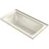 Kohler Archer 60" Drop-In Jetted Whirlpool Bath Tub - Left Drain Biscuit