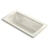 Kohler Archer 60" Drop In Whirlpool Tub Biscuit