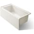 Kohler Underscore 60" Soaking Bathtub for Three Wall Alcove Installation with Right Hand Drain Biscuit