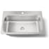 Kohler Verse 33" Single Basin Drop In kitchen Sink With Single Faucet Hole Stainless Steel