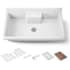 Kohler Farmstead 45" Drop In or Wall Mounted Single Basin Cast Iron Kitchen Sink White