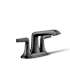 Kohler Tempered 1.2 GPM Centerset Bathroom Faucet with Pop-Up Drain Assembly Matte Black