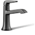 Kohler Tempered 1.2 GPM Single Hole Bathroom Faucet with Pop-Up Drain Assembly Matte Black