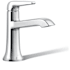 Kohler Tempered 1.2 GPM Single Hole Bathroom Faucet with Pop-Up Drain Assembly Polished Chrome