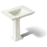 Kohler Memoirs pedestal lavatory with single-hole faucet drilling Biscuit