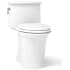 Kohler Harken 1.28 GPF One Piece Elongated Toilet with Left Hand Lever - Seat Included White