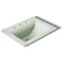 Kohler Memoirs Stately 17" Drop In Bathroom Sink with 3 Holes Drilled and Overflow Aspen Green
