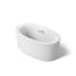 Kohler Sunstruck 60" Free Standing Soaking Tub with Center Drain, Bask Heated Surface and Straight Shroud White