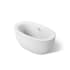 Kohler Sunstruck 60" Soaking Bathtub for Freestanding Installations with Center Drain White