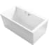 Kohler Stargaze 61" Free Standing Acrylic Air Tub with Center Drain and Overflow White