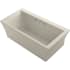 Kohler Stargaze 61" Free Standing Acrylic Air Tub with Center Drain and Overflow Biscuit